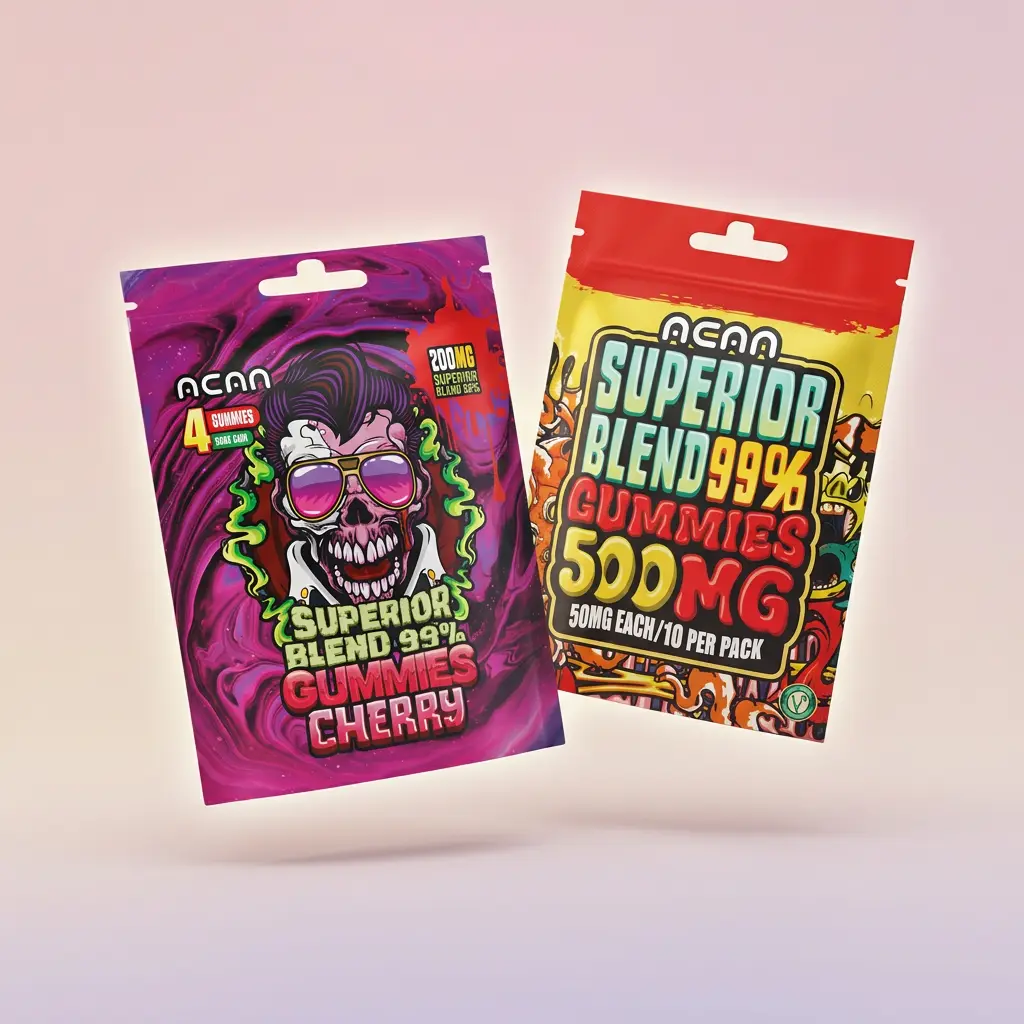 Buy superior blend gummies Europe premium high strength gummies 99 percent blend edibles